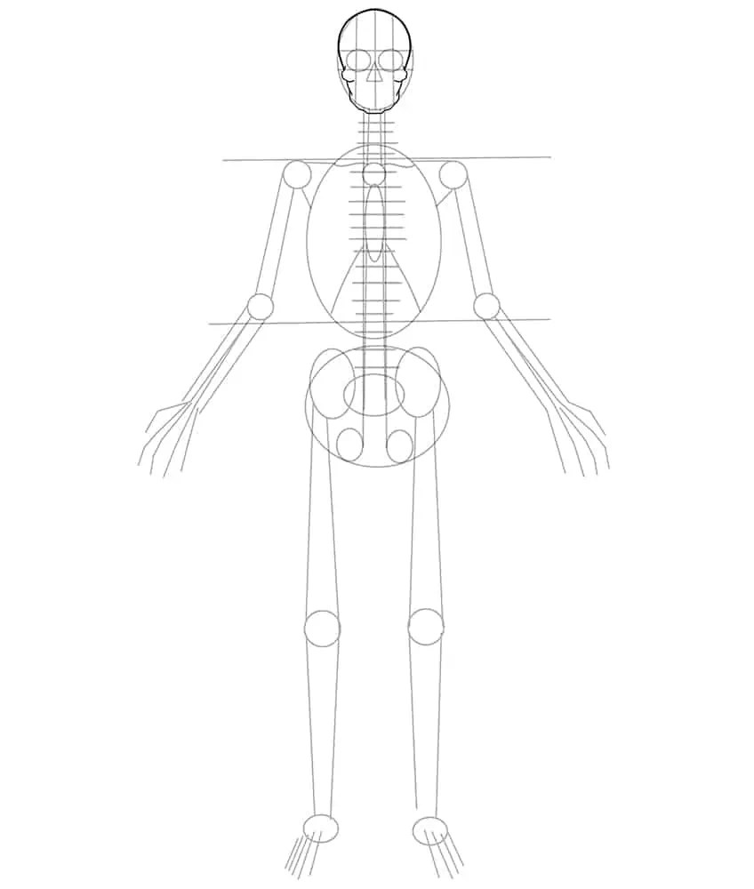 Details more than 77 easy skeleton sketch super hot seven.edu.vn