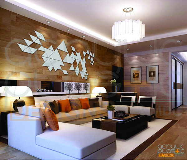 Triangle Acrylic Wall Decor Acrylic and Plastics Designs