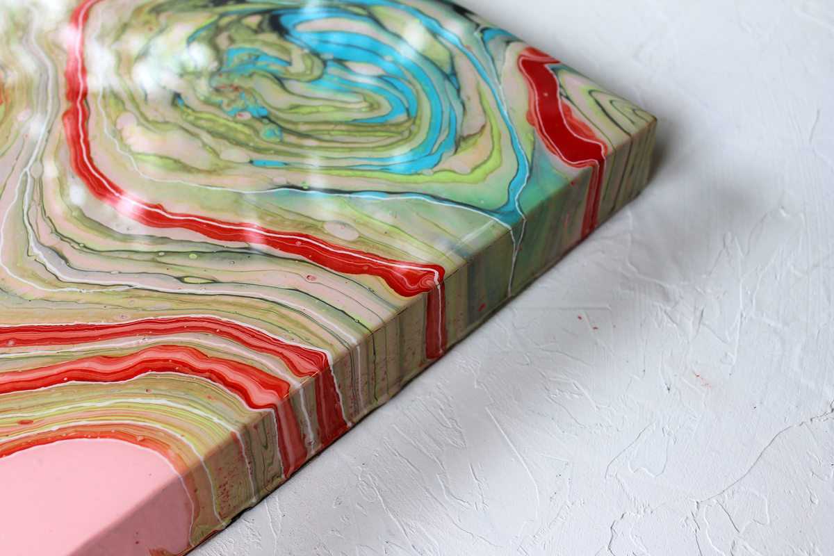 Tree Ring Fluid Acrylic Painting Art & Collectibles Painting jan