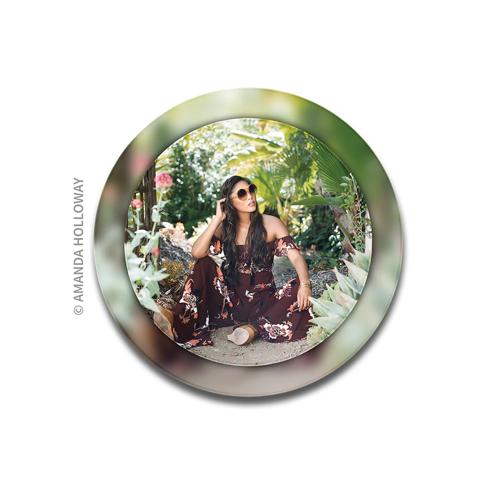 16" Round DoubleLayer Wall Art AcrylicPress