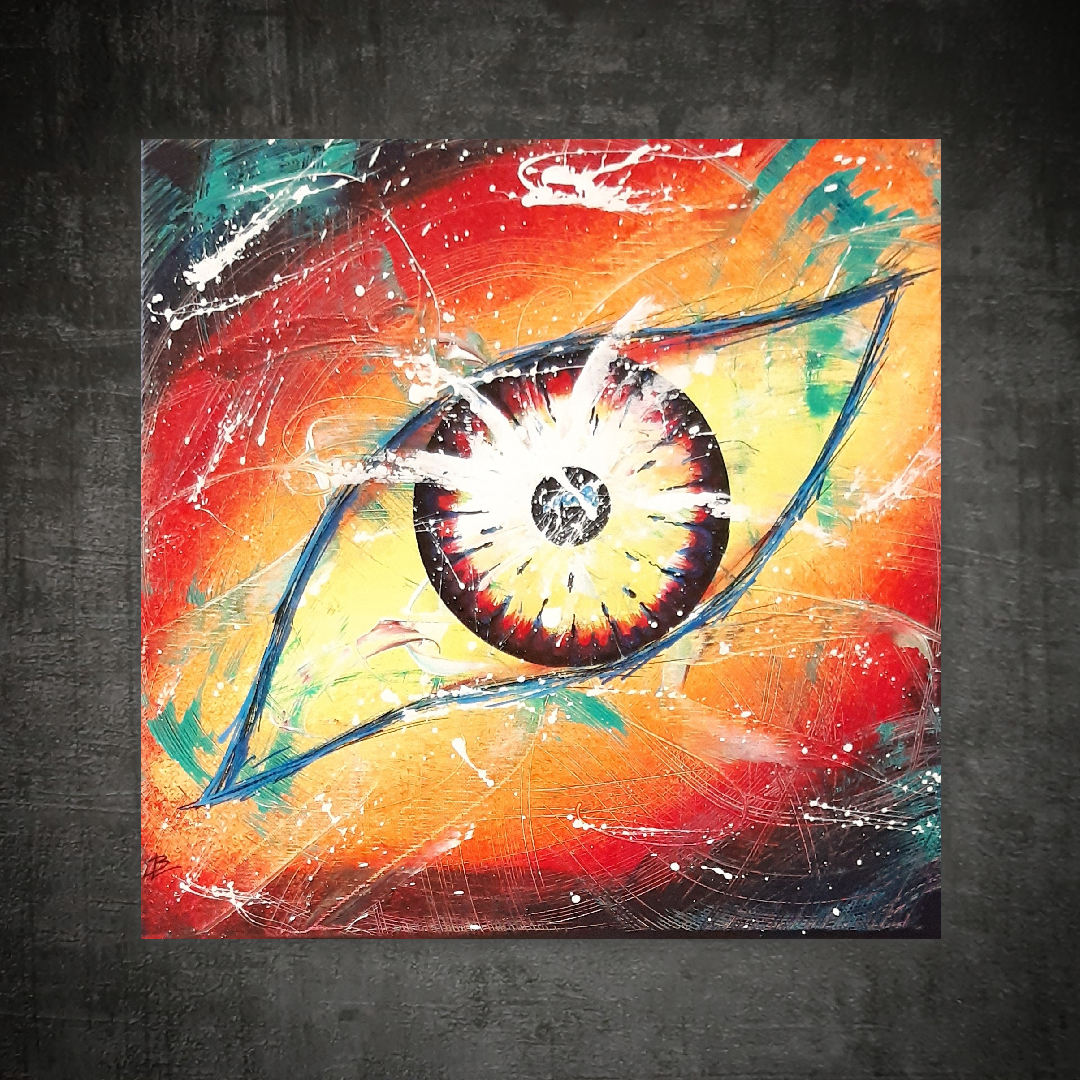 Oeil ACRYLIQUETECHNIQUE