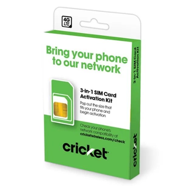 Cricket Universal 3in1 SIM Card American Cellular Solution
