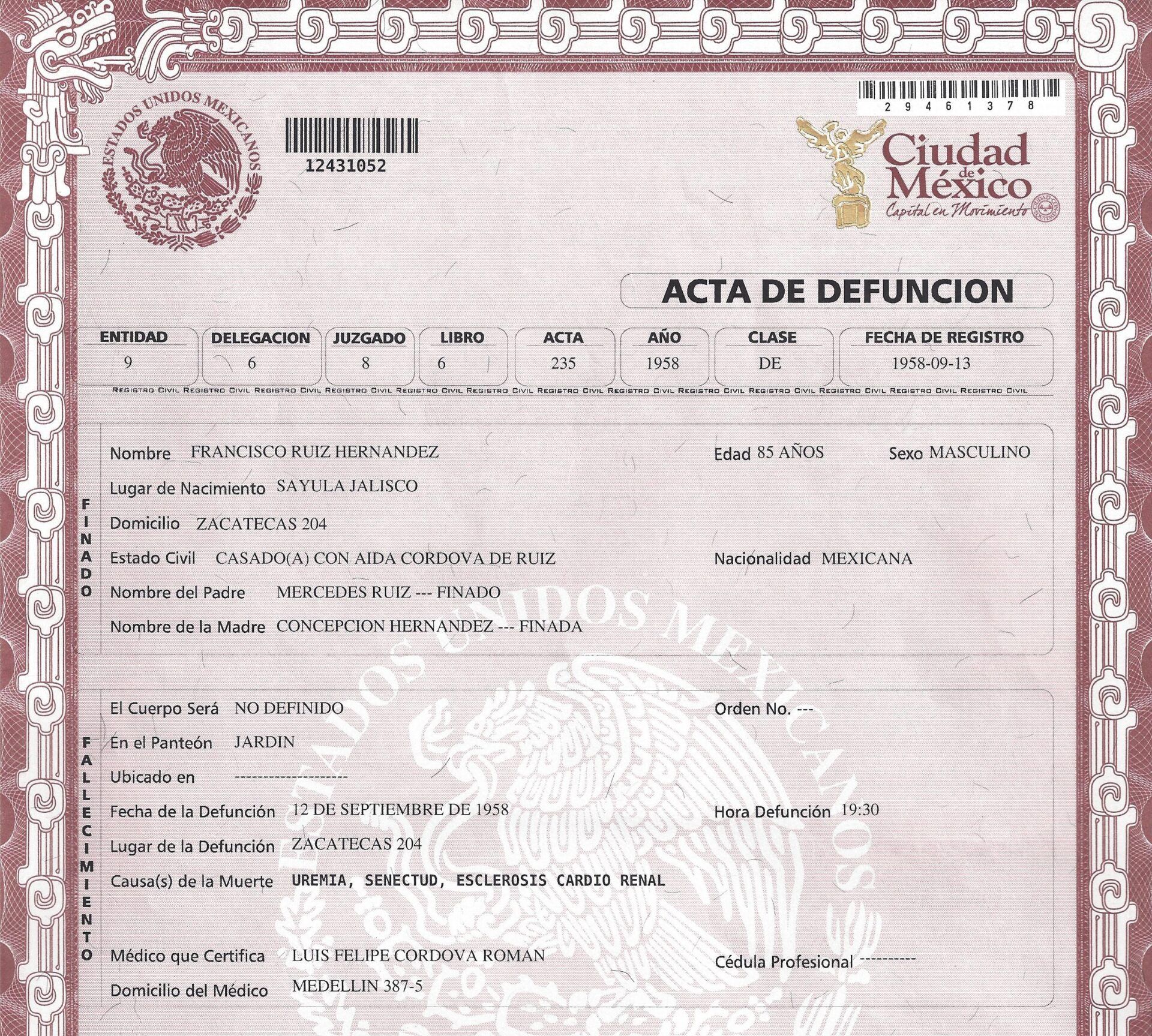 ️ Todo lo que necesitas saber sobre el acta de defunción en México