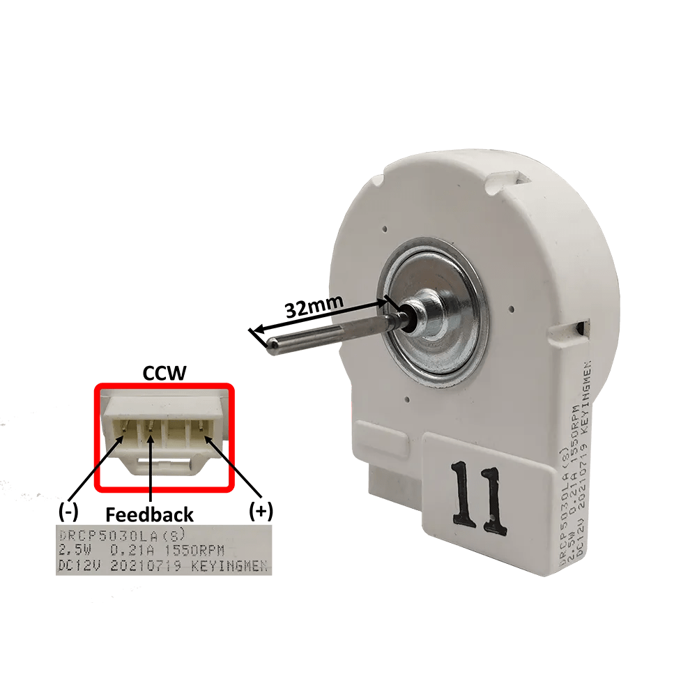 SAMSUNG FAN MOTOR DRCP5030LA(S) DC12V (KYM)R 8234C *MORE THAN 2PCS