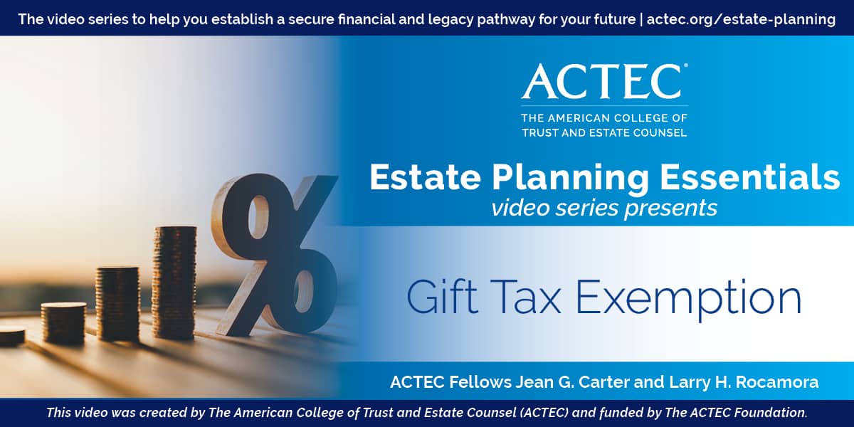 Gift Tax Exemption Lifetime Gift Tax Exemption