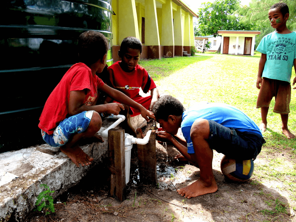 Rain Water Harvesting and Sanitation in Dawasamu Action Change