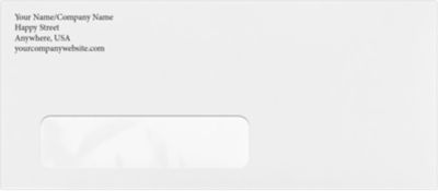 Printed 10 Window Envelopes Custom w/ Return Address