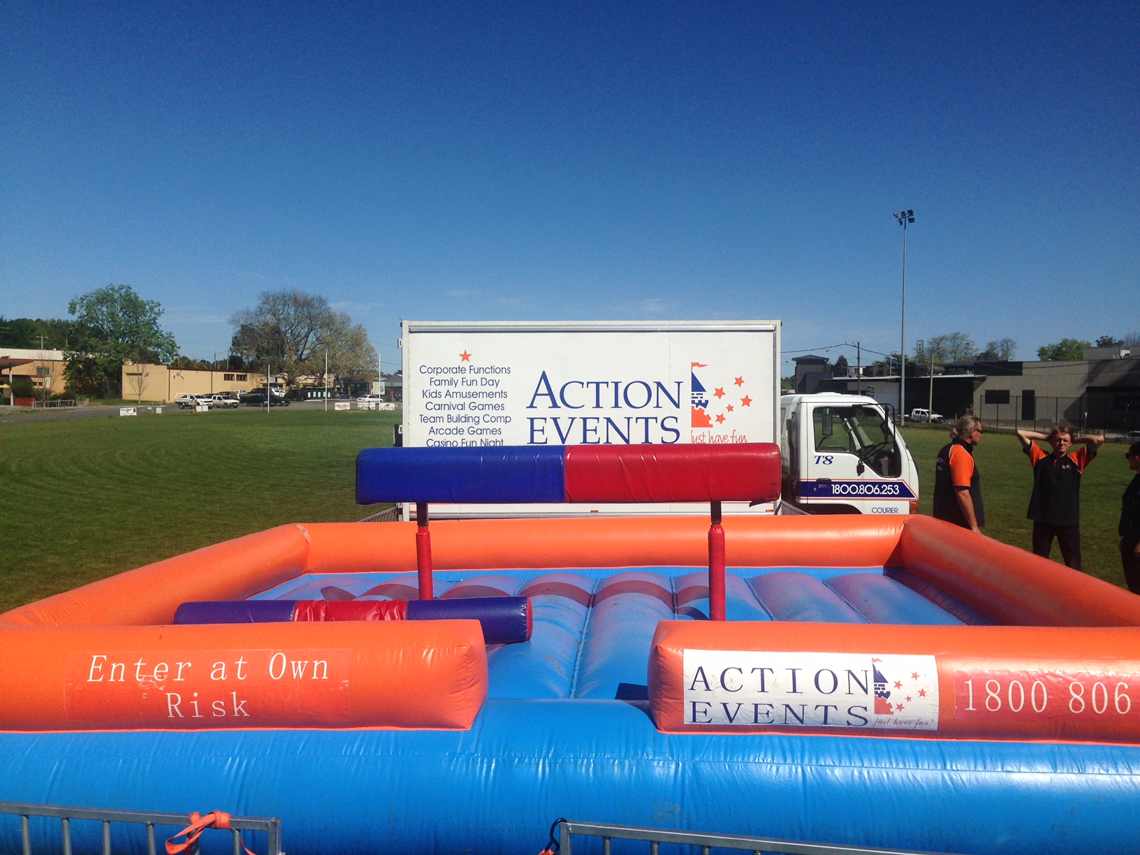 Gladiator Challenge Inflatable Game Action Events Amusement Hire