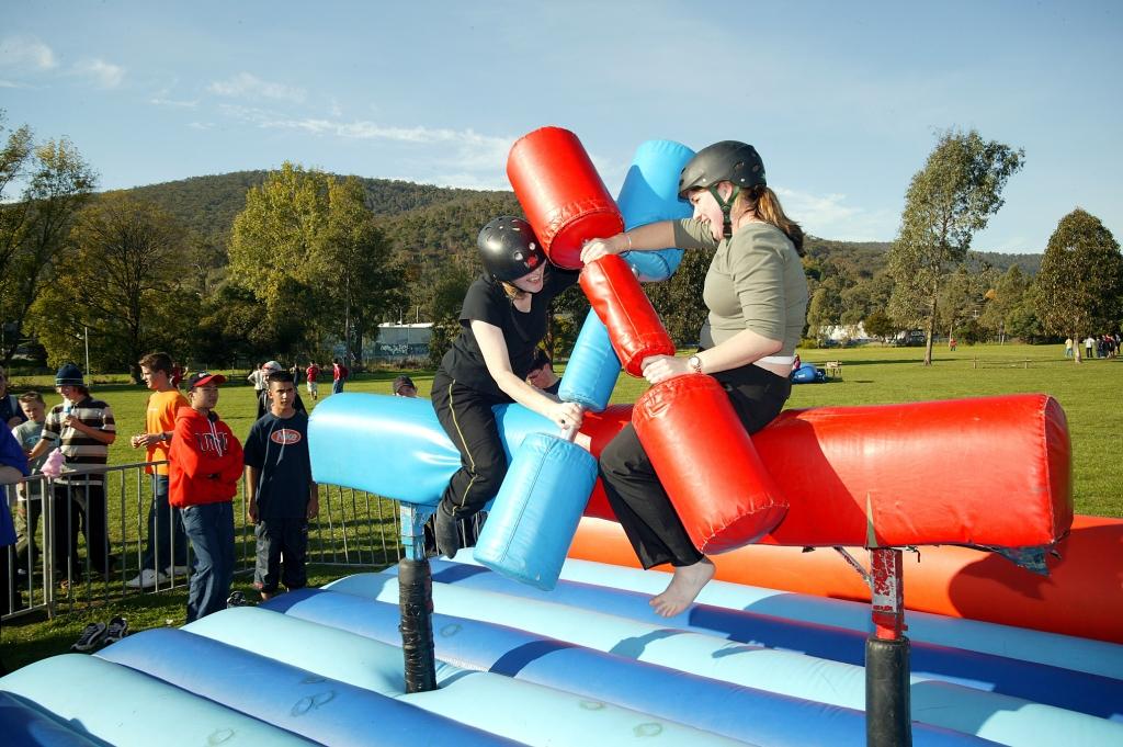 Gladiator Challenge Inflatable Game Action Events Amusement Hire