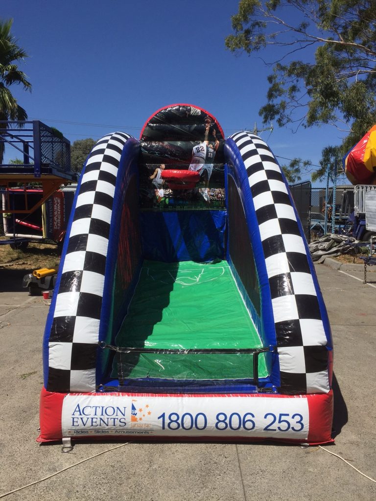 Inflatable Basketball Game Action Events Amusement Hire Melbourne