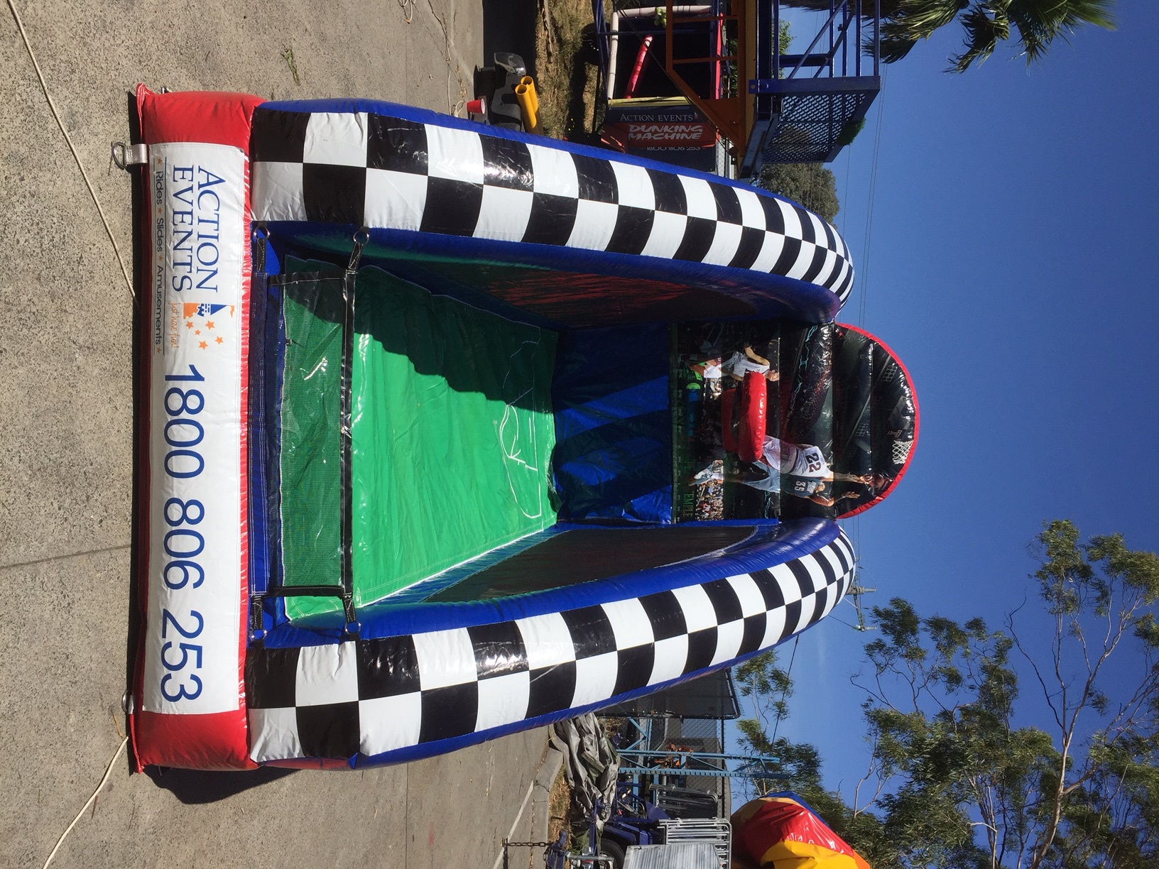 Inflatable Basketball Game Action Events Amusement Hire Melbourne
