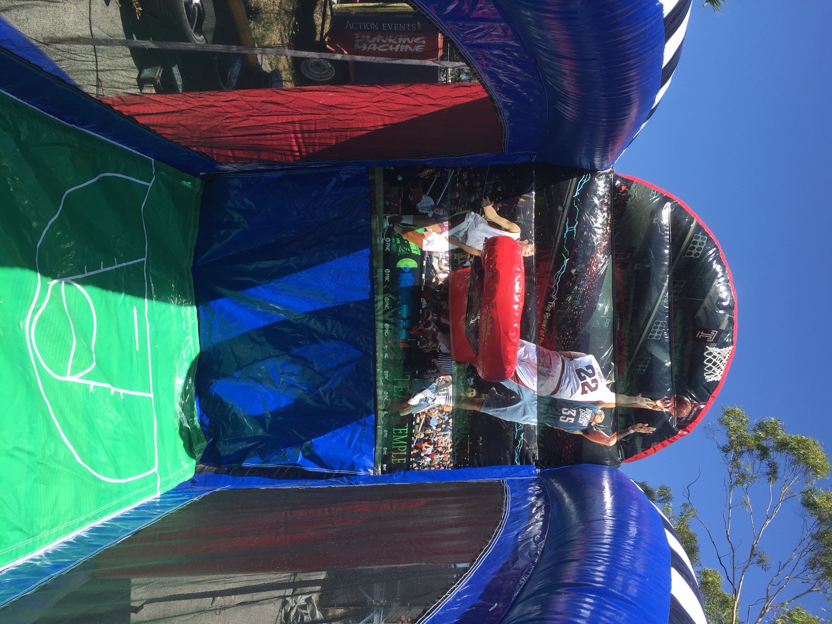 Inflatable Basketball Game Action Events Amusement Hire Melbourne