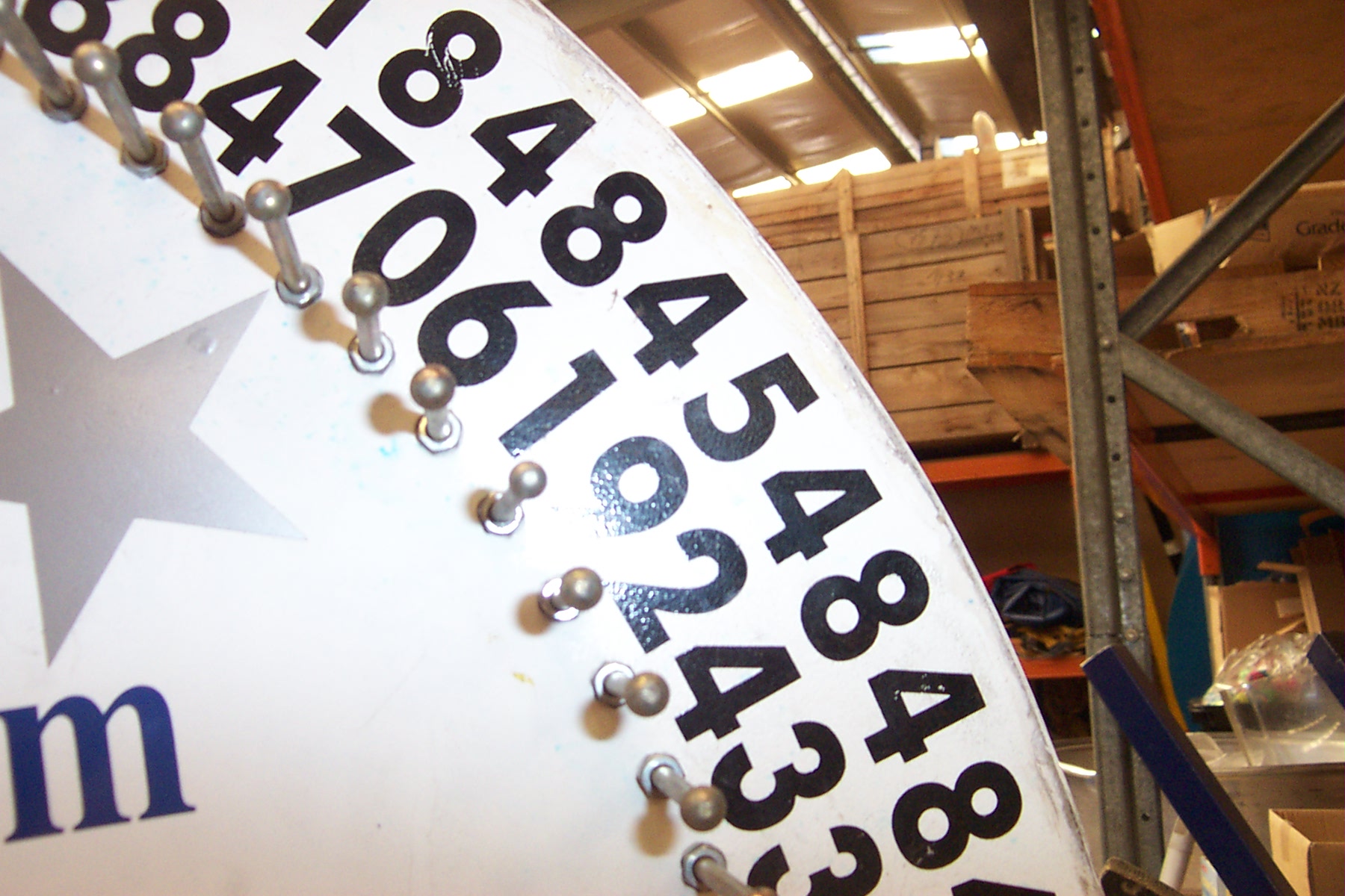 Spinning Wheel / Chocolate Wheel for Carnivals and Fundraisers Action