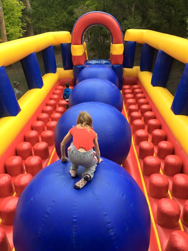 Wipeout Challenge Ride Action Events Amusement Hire Melbourne