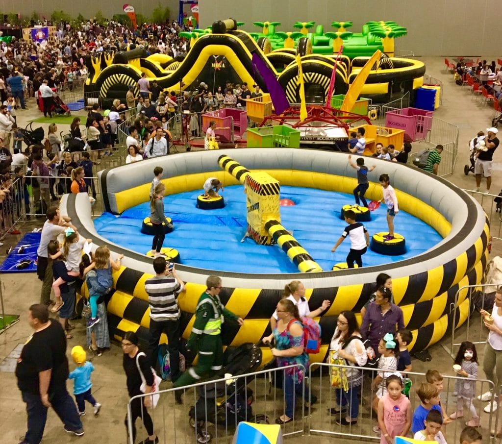 Meltdown Ride Action Events Amusement Hire Melbourne Jumping