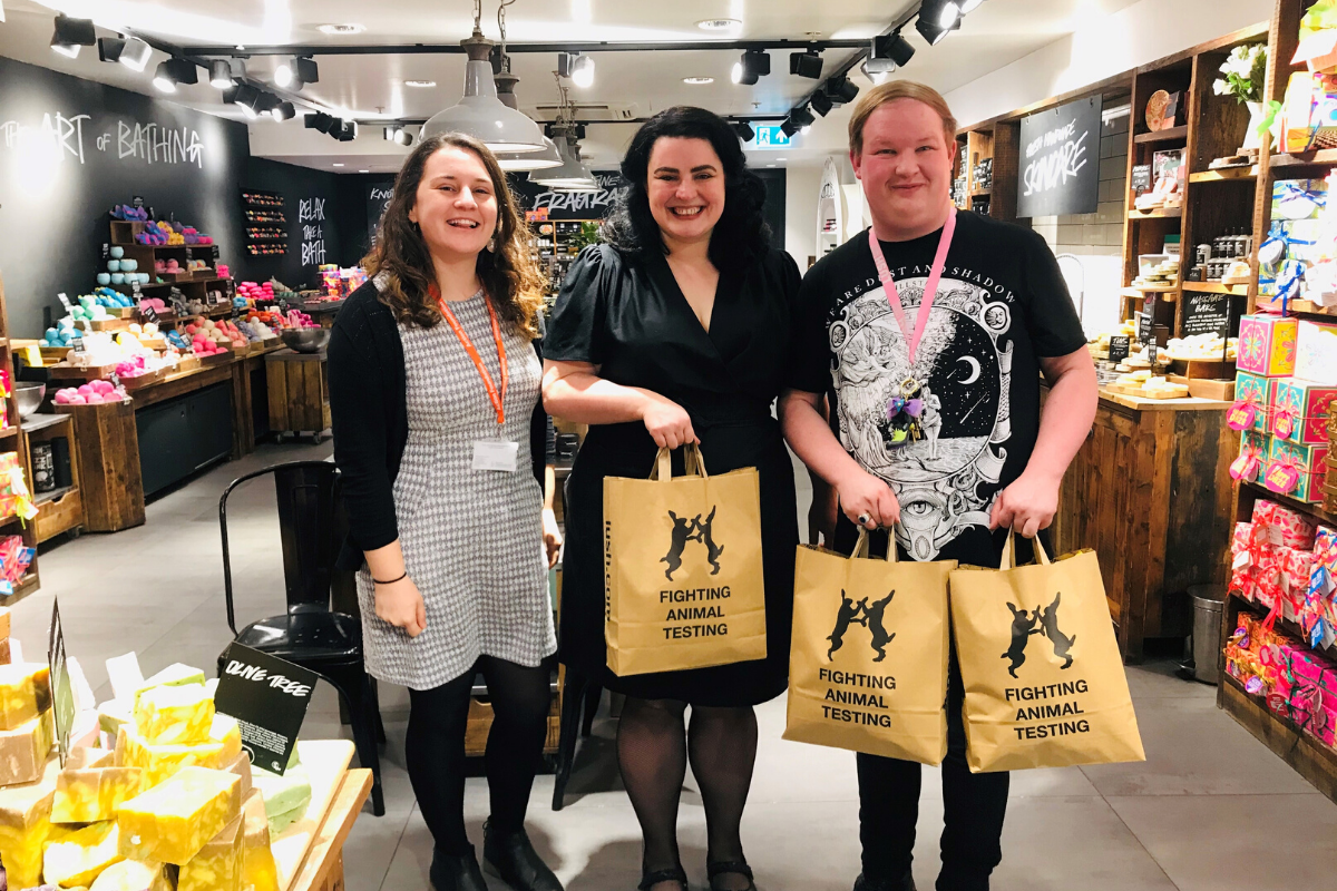LUSH Newcastle treat Action Foundation beneficiaries with soap donation