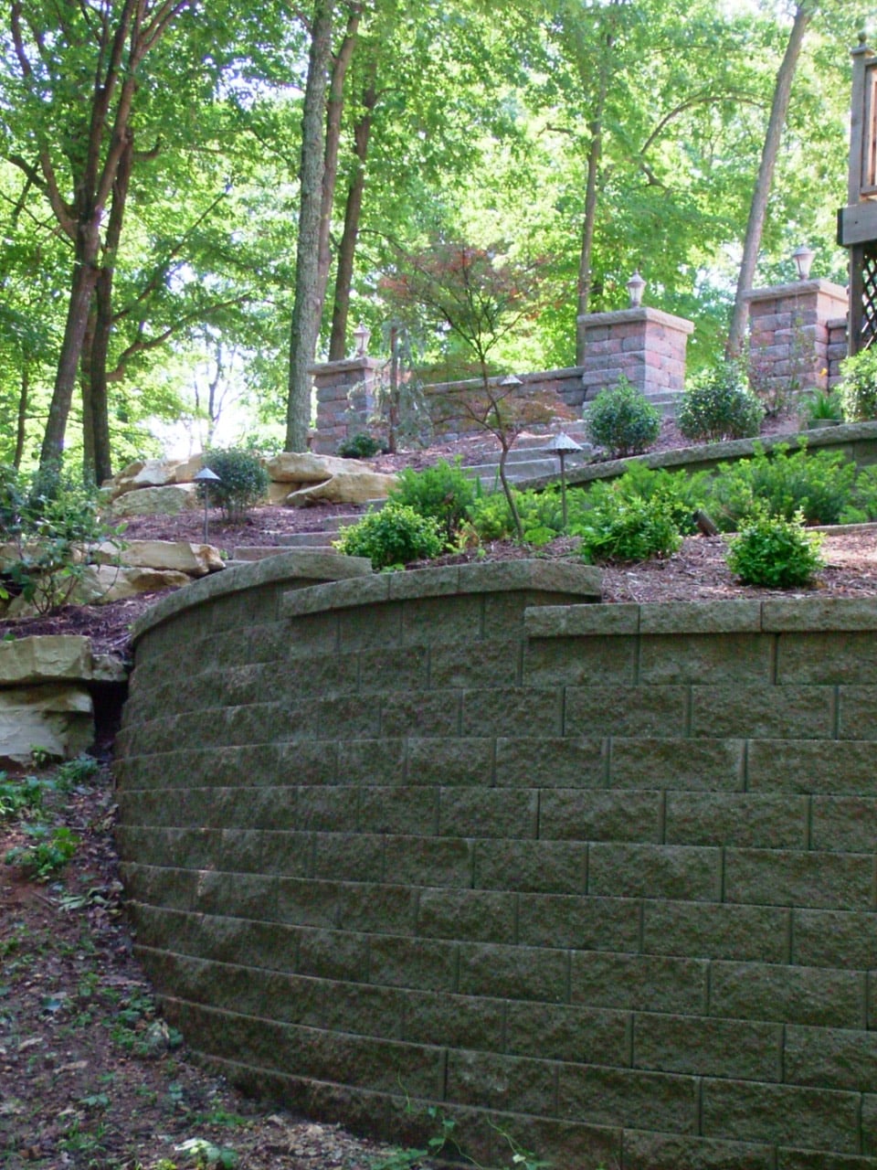 Retaining Walls Action Landscaping Murphy MO