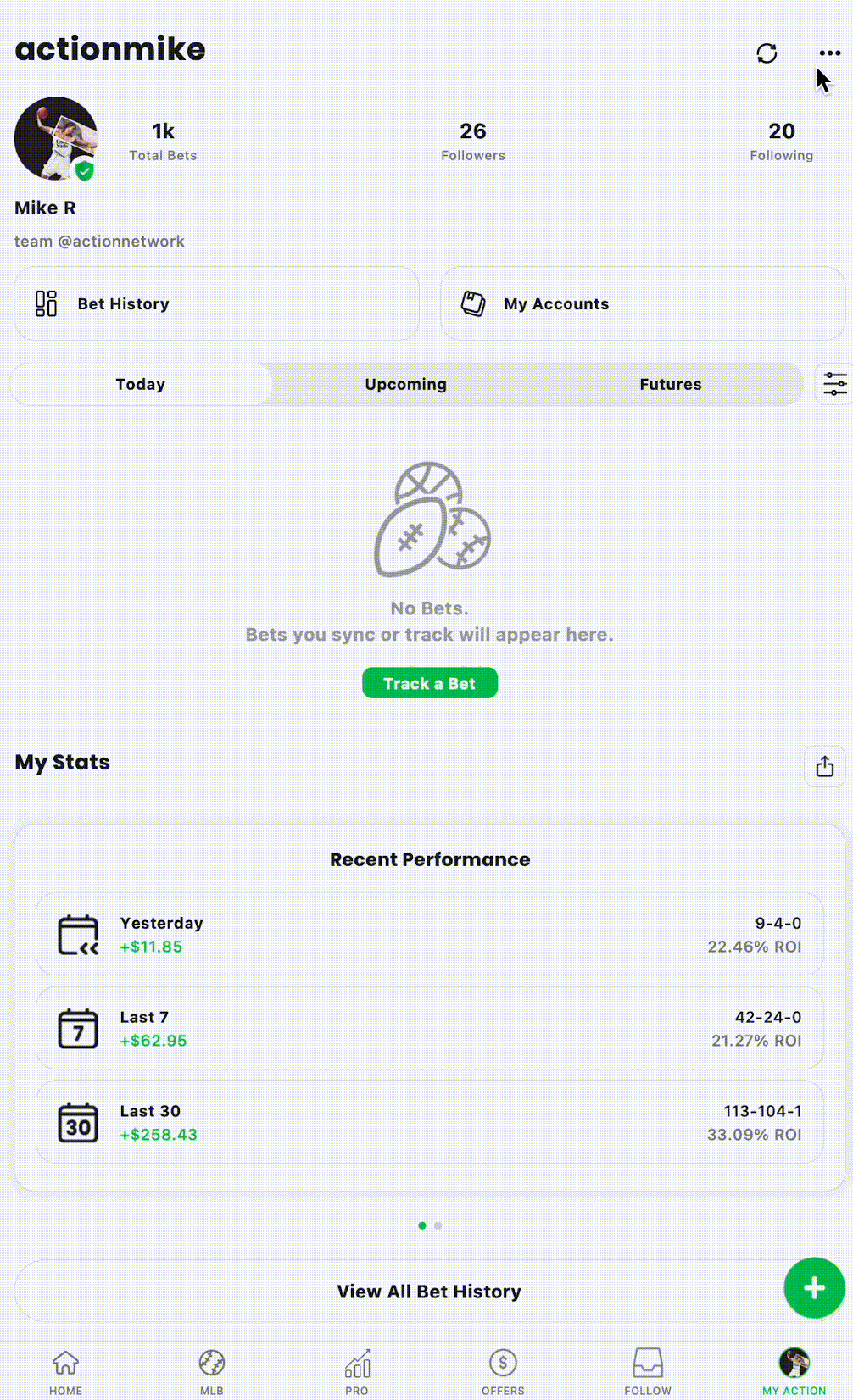 Manage Synced Acounts Action Network