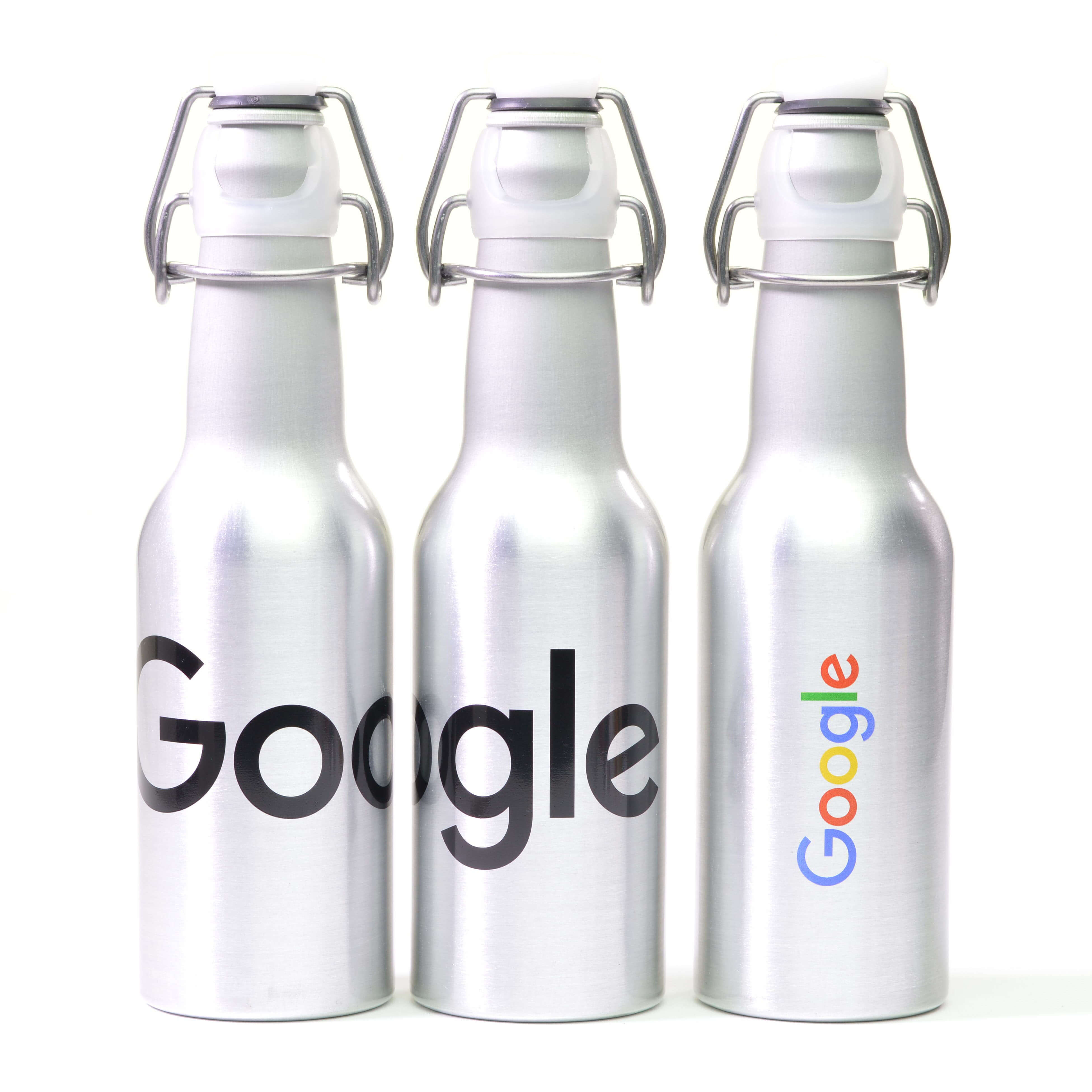 Branded & Promotional Brushed Aluminium Sports Bottle Action Promote