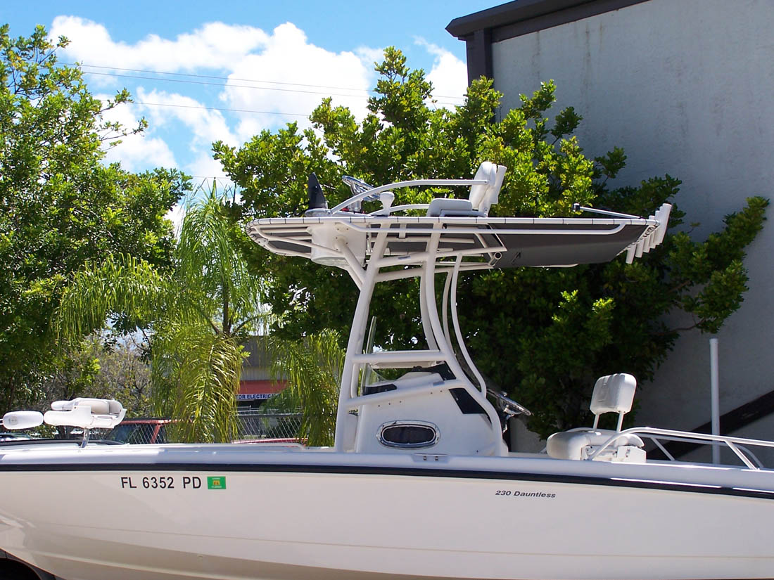 Upper Helm TTowers on Center Consoles for the Boston Whaler