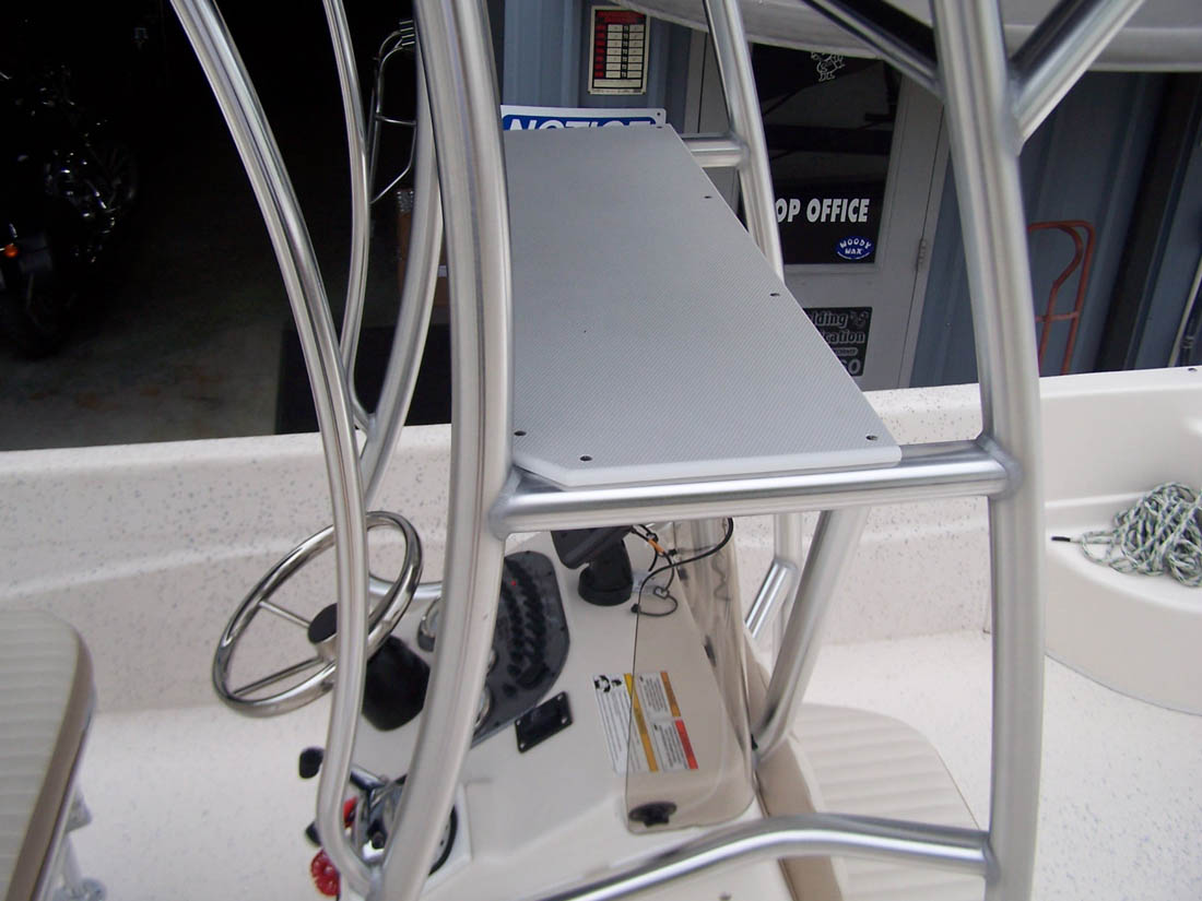 Upper Helm TTowers on Center Consoles for the Carolina Skiff