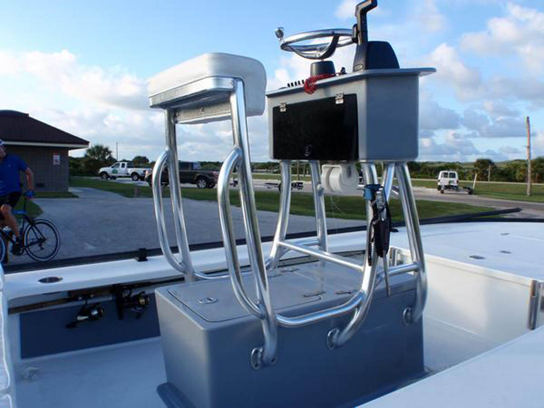 Mini Flats Boat & Bay Boat Towers Photo Gallery by Action Welding