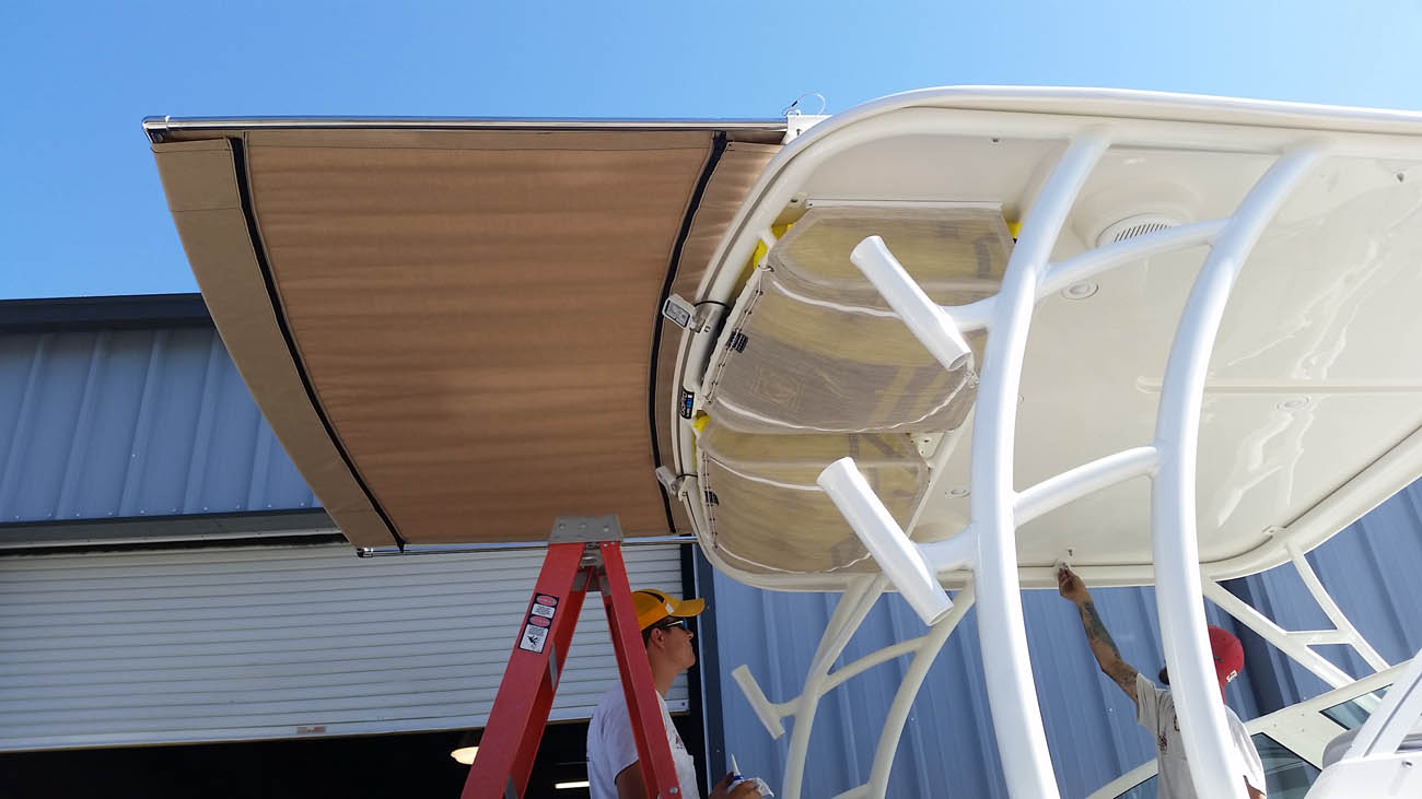 ExtendATop Boat Shades Photo Gallery by Action Welding of Cape Coral