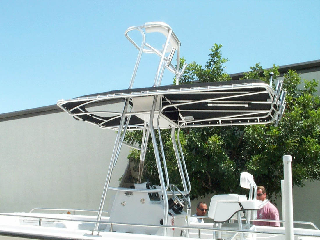 Custom Marine TTops for Center Consoles by Action Welding