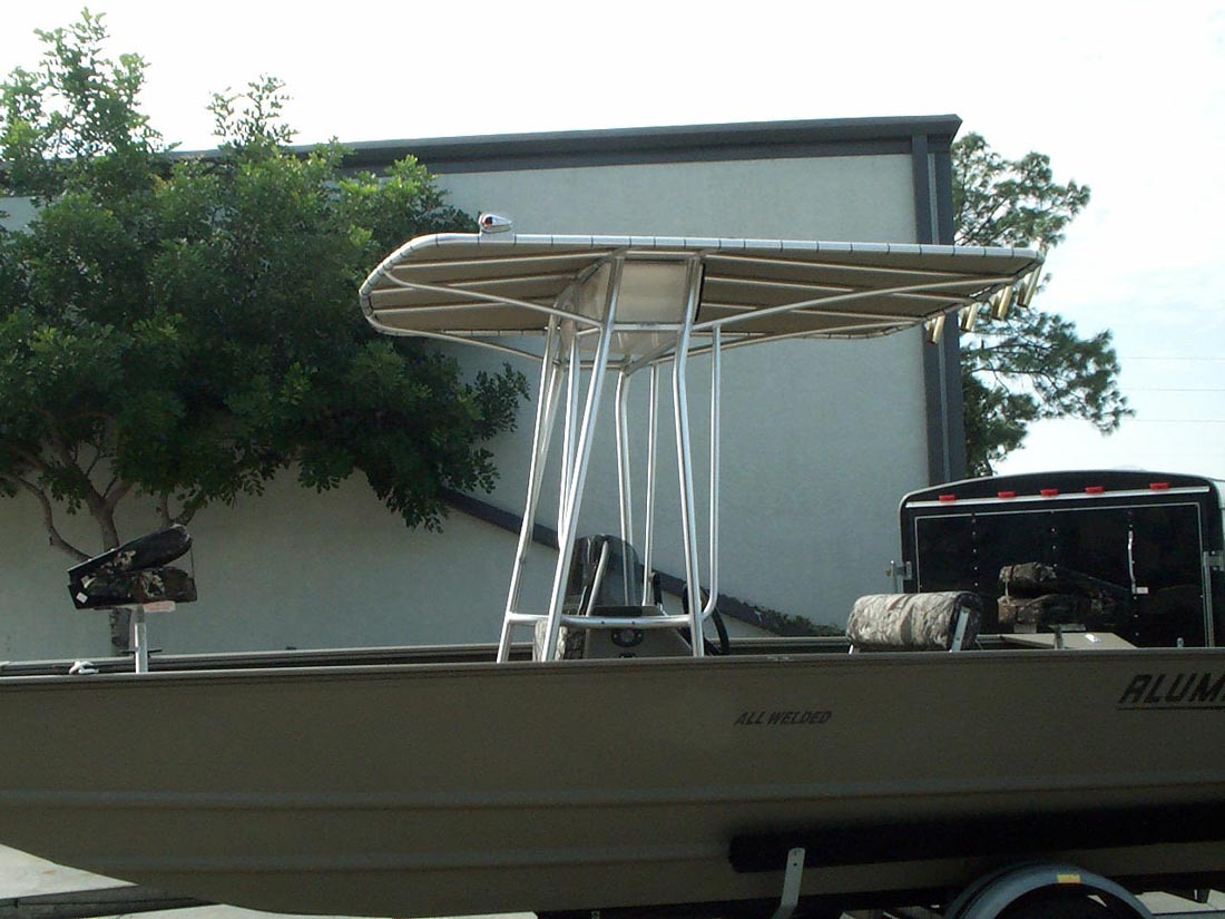 Custom Marine TTops for Center Consoles by Action Welding