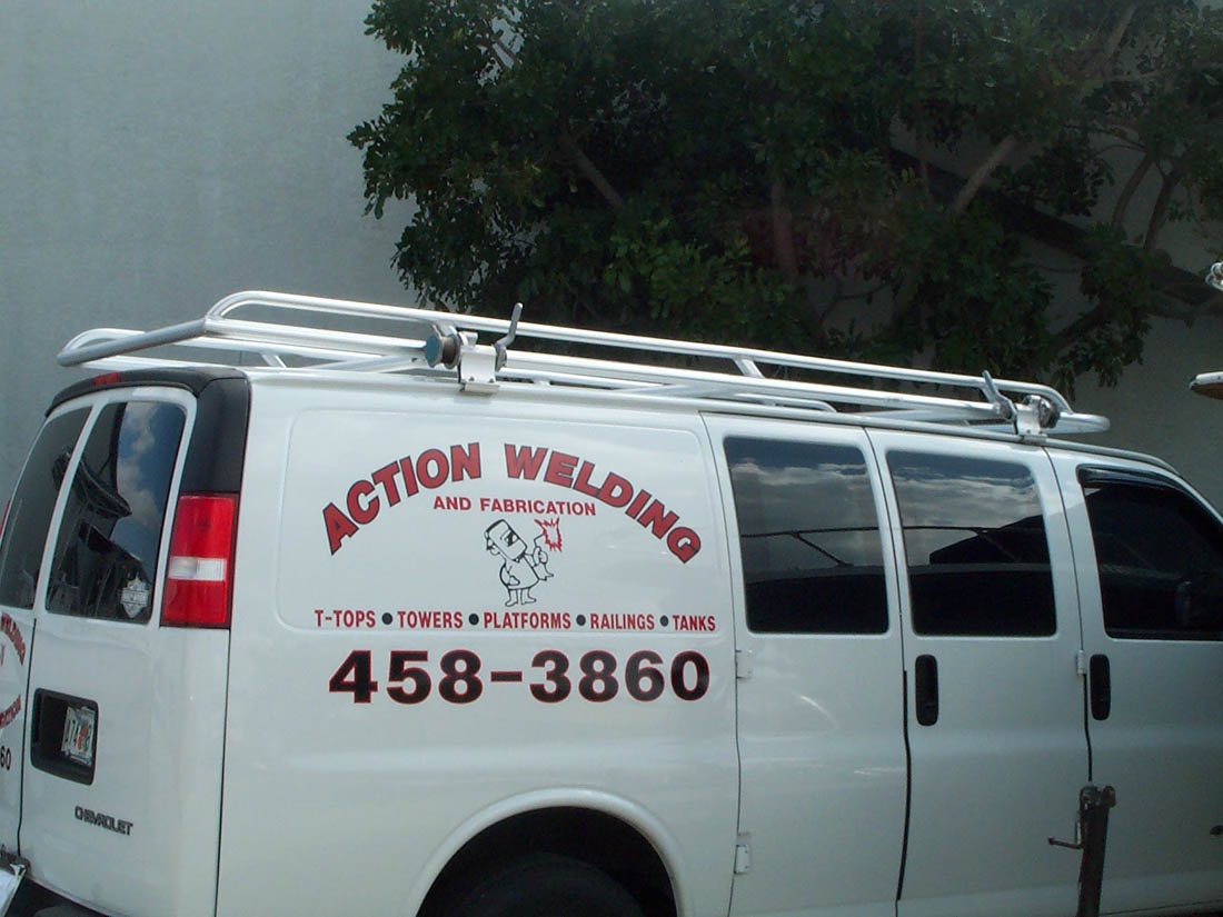 Photo Gallery of Van Racks Fabricated by Action Welding of Cape Coral