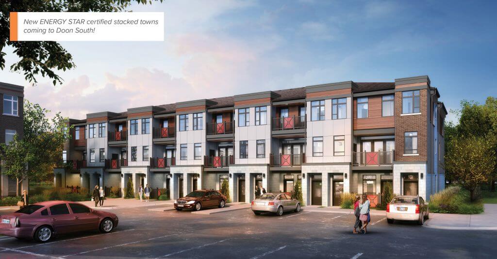 Product Launch Stacked Towns in Kitchener's Doon South (Now Sold Out