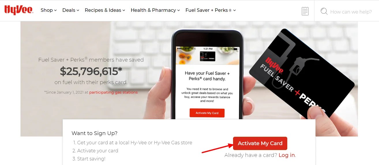 How to Activate HyVee Card Online