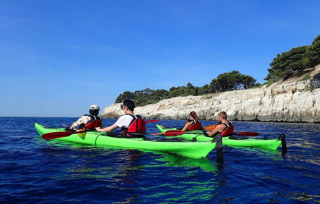 Location et sortie en canoë kayak aux calanques de Marseille et Cassis