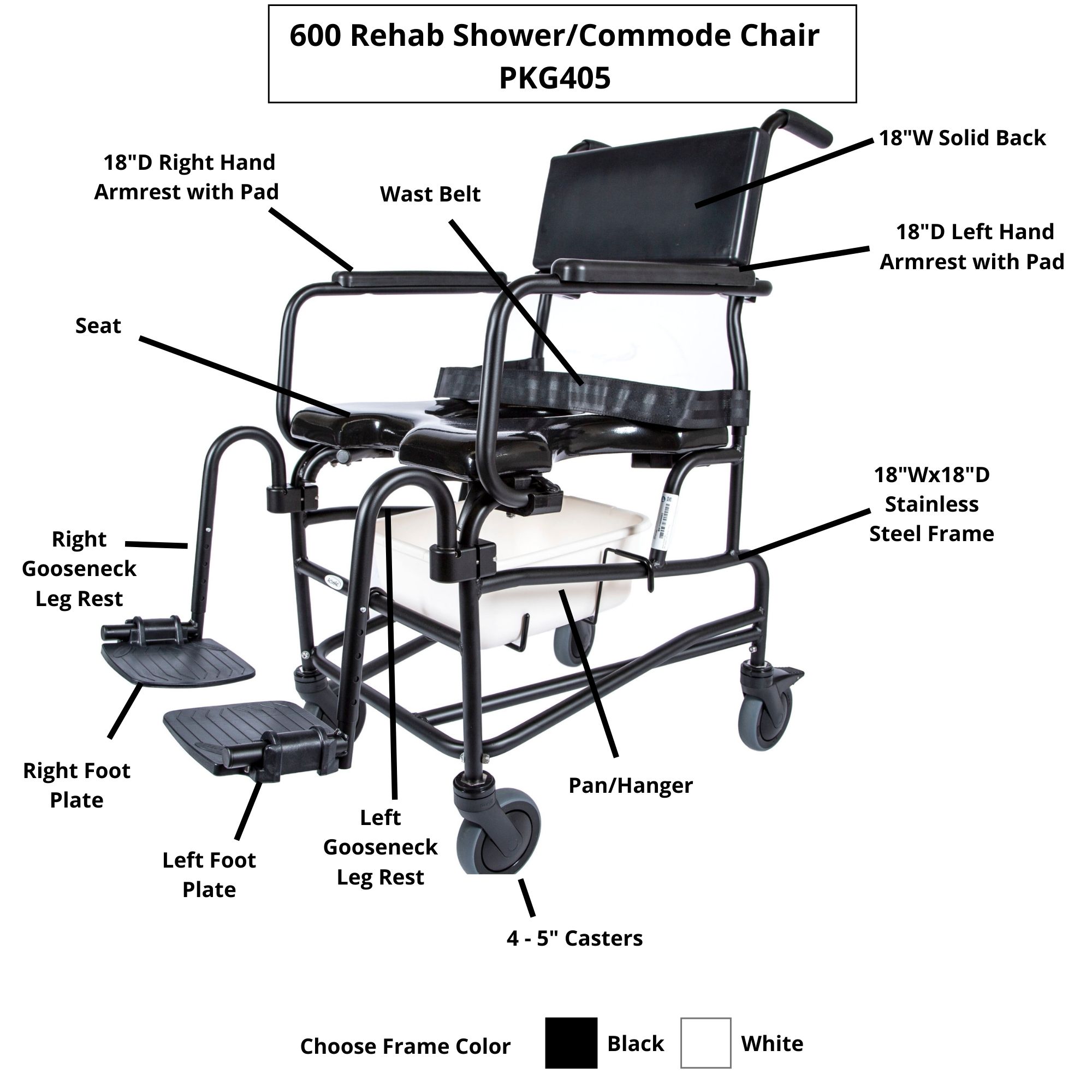 600 Rehab Chair ActiveAid