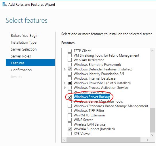 How to Install Windows Server Backup