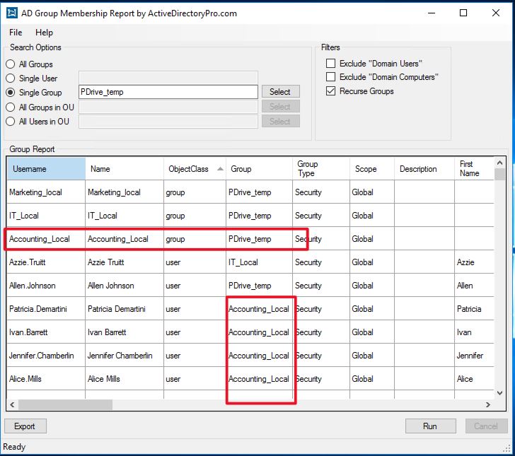Find Nested Groups in Active Directory Active Directory Pro