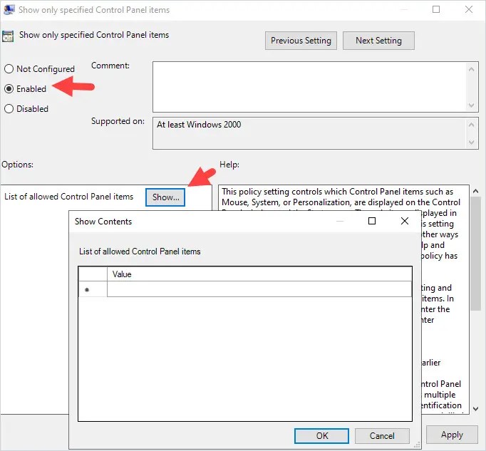 Restrict Control Panel Access using Group Policy Active Directory Pro