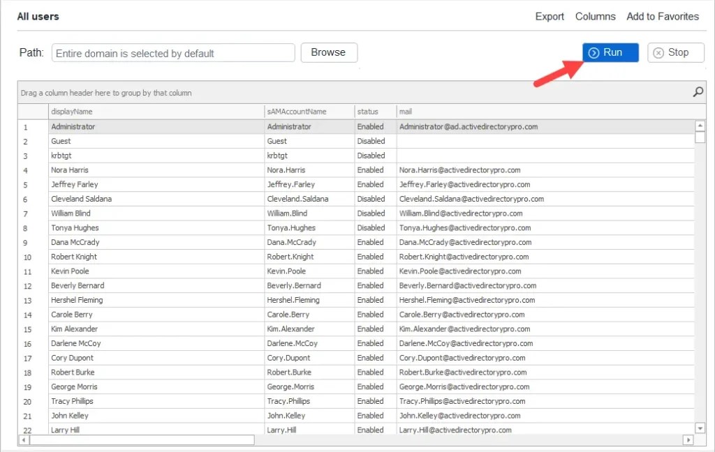 Search and Find Email Addresses in Active Directory