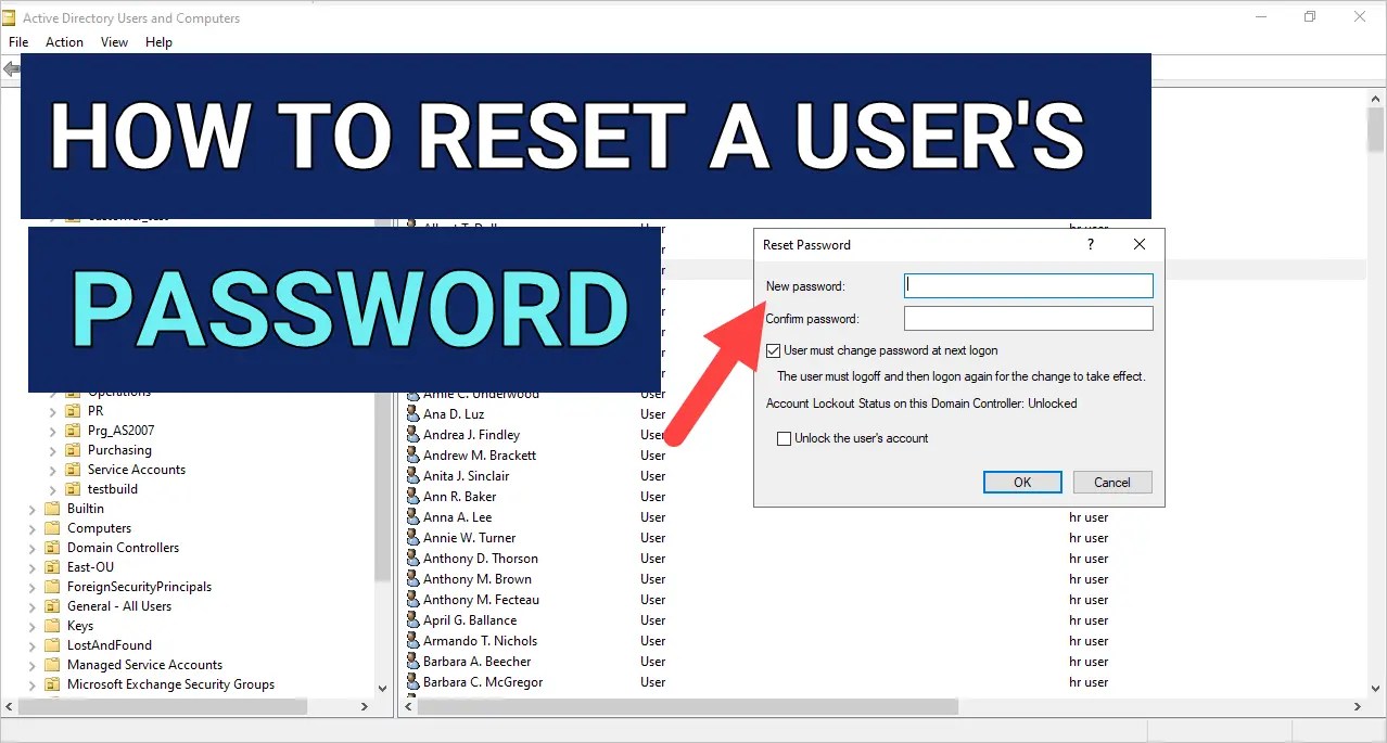How to Reset User Password in Active Directory (3 Easy Steps) Active