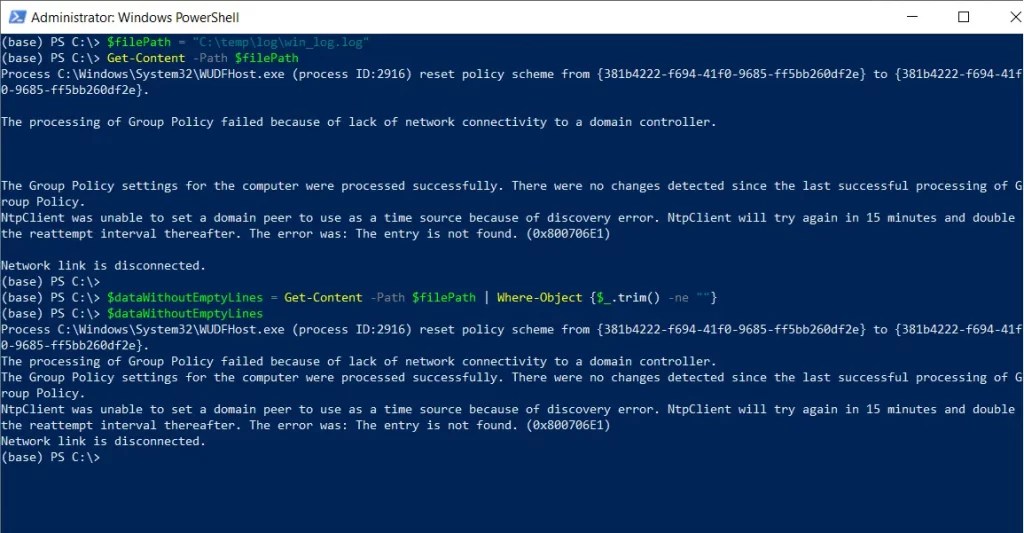 How to Remove Blank Lines From File in PowerShell Active Directory Tools