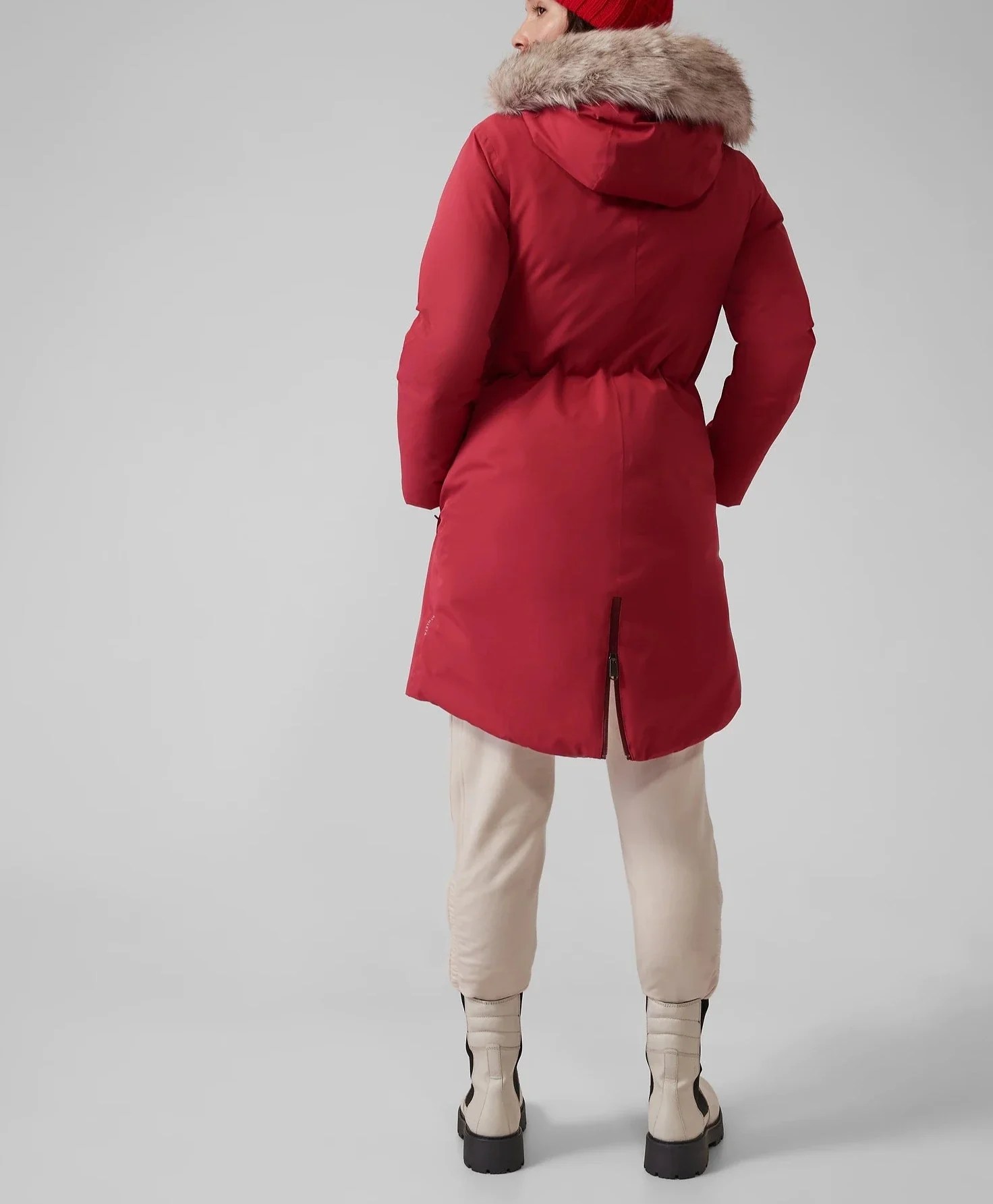 ATHLETA Rainout Outbound Parka, Decadent Red Activejoyboutique