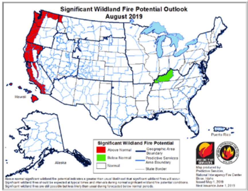 Nifc Large Fire Map NIFC Predicts Another BIG Fire Season in Northern California Active