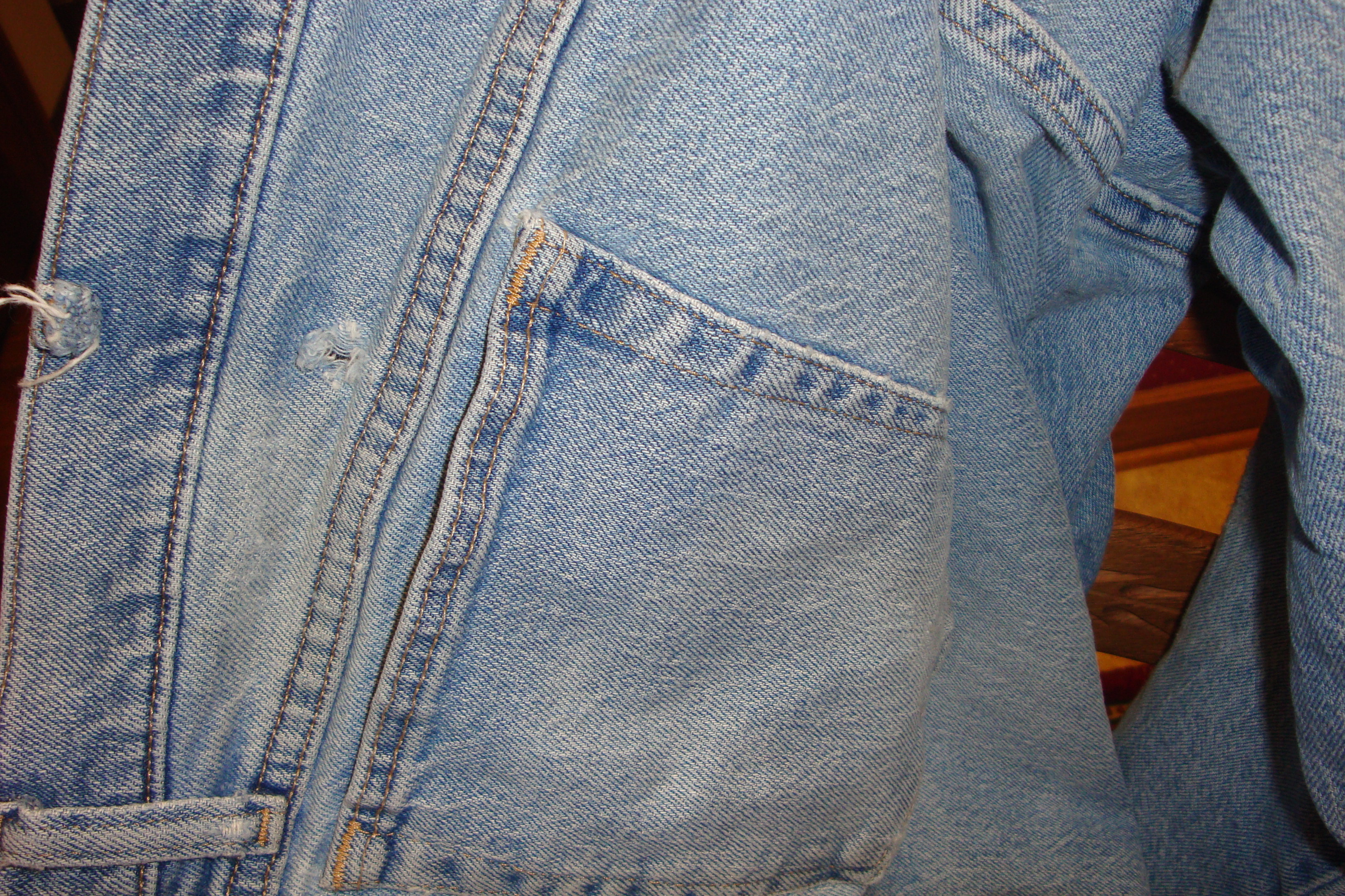 Asolutely Genuine Authentic Worn Out Blue Jeans!