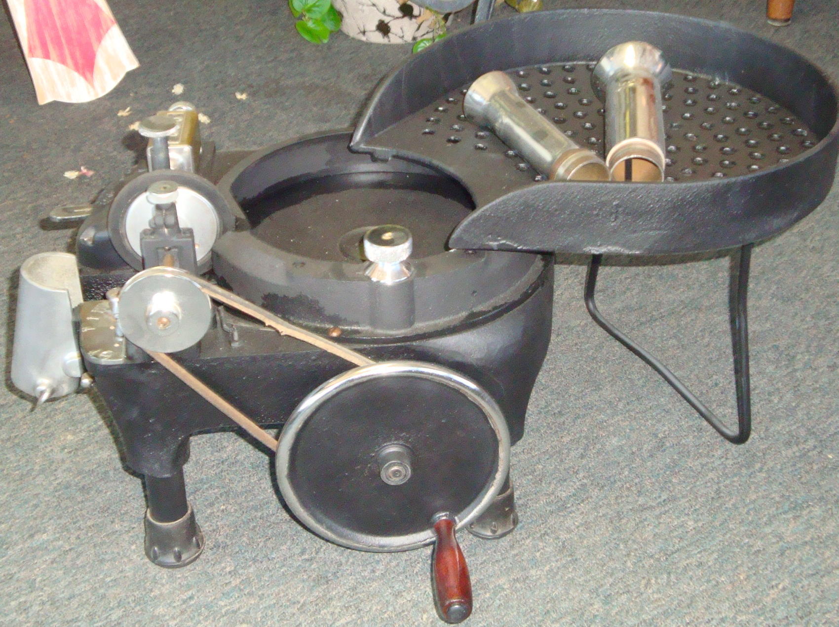 What is this?? Antique coin counter. Historic bank at