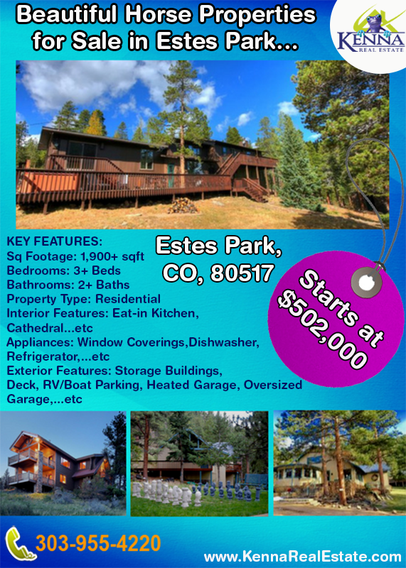Beautiful Horse Properties for Sale in Estes Park…