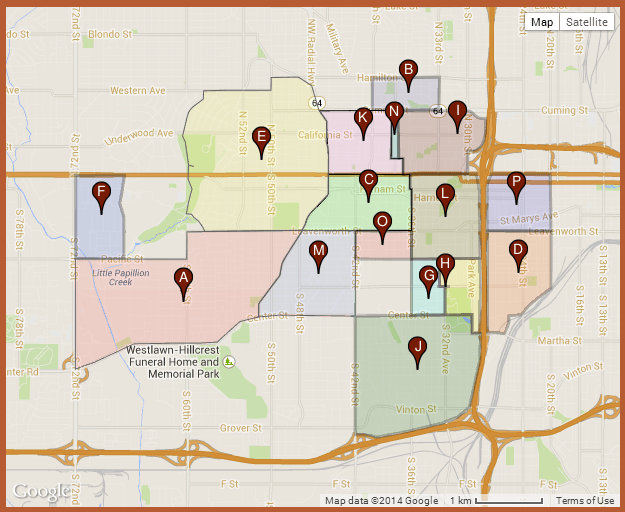 Omaha Ne Zoning Map Boundaries of Midtown Omaha NE