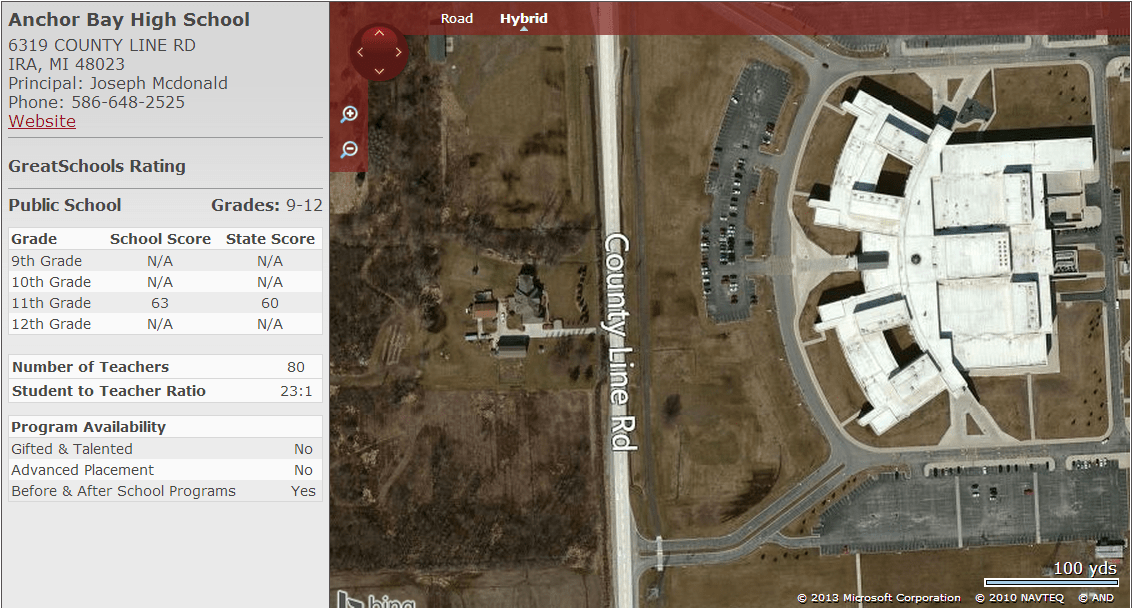 Anchor Bay School District Map Homes Near Anchor Bay High School In New Baltimore MI