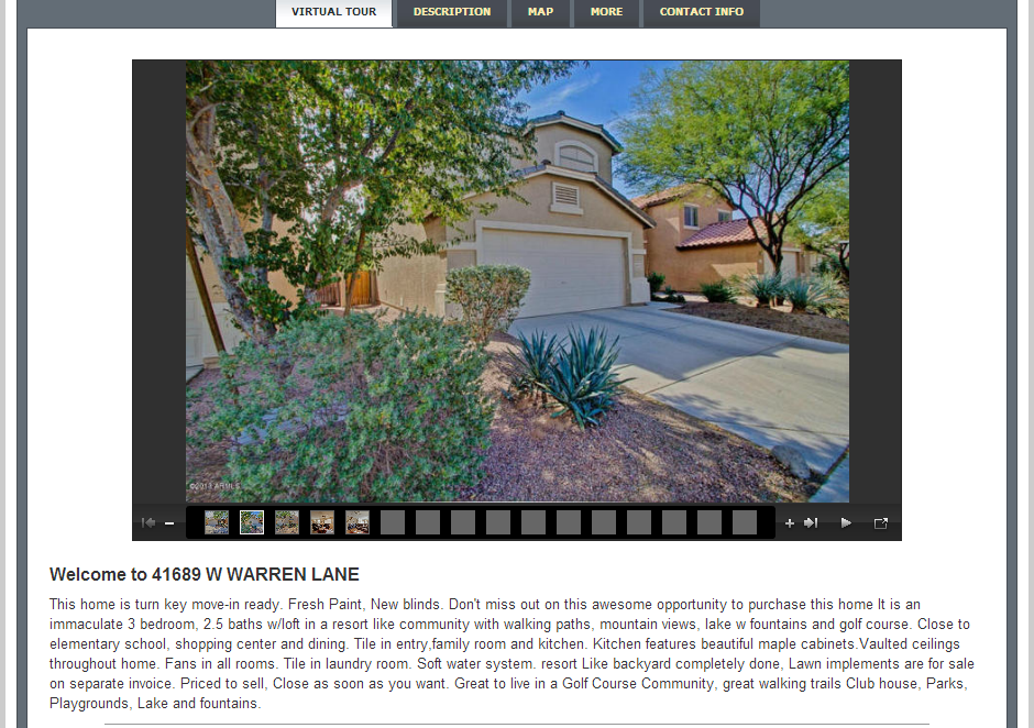 Rancho El Dorado Move in Ready Home for Sale in Maricopa AZ!