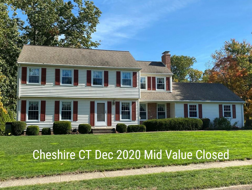 Real Estate Market Statistics for Cheshire CT for Decem