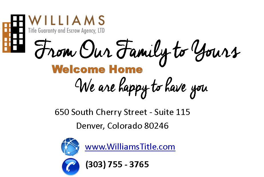 Check In to Checking In Williams Title Company Denver